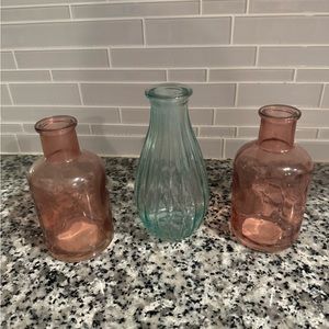 Set of 3 mini vases